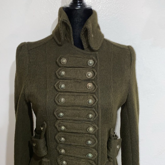 Y2K Aryn K. Green Military Button Jacket S - Picture 2 of 9